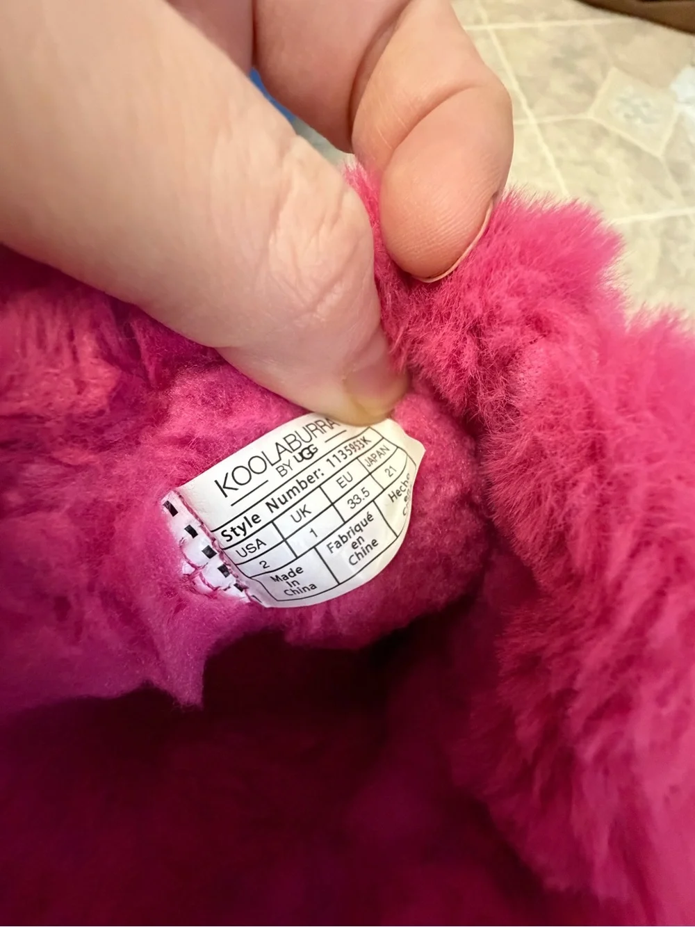 Koolaburra by UGG Pink Faux Fur Boots girls size 2